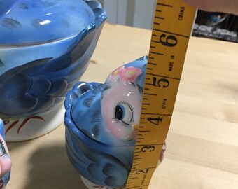 ヴィンテージ レフトン ブルーバード クリーム＆シュガー - Etsy 日本