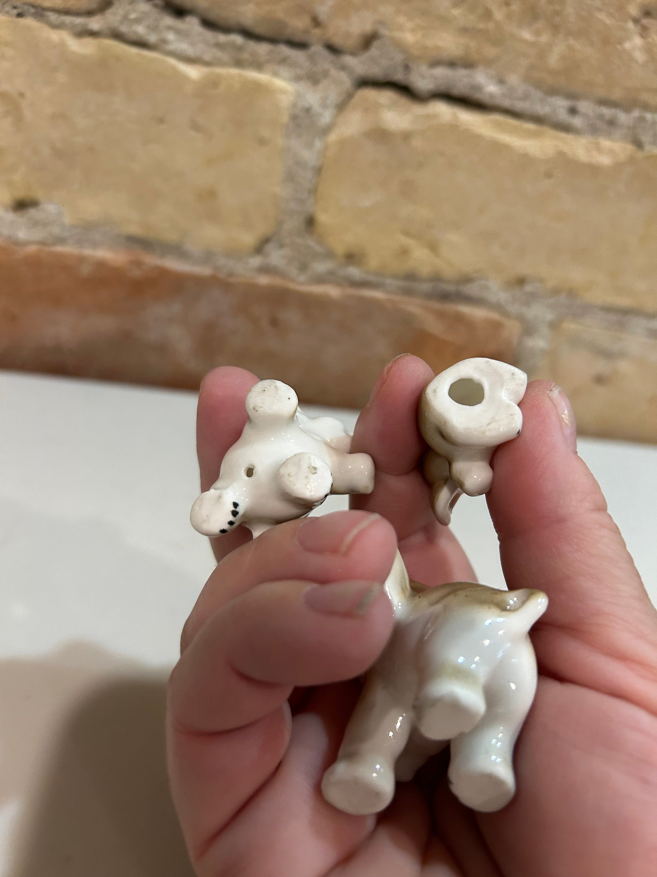 Vintage Miniature White Elephant Set of 3 Figurines - Etsy