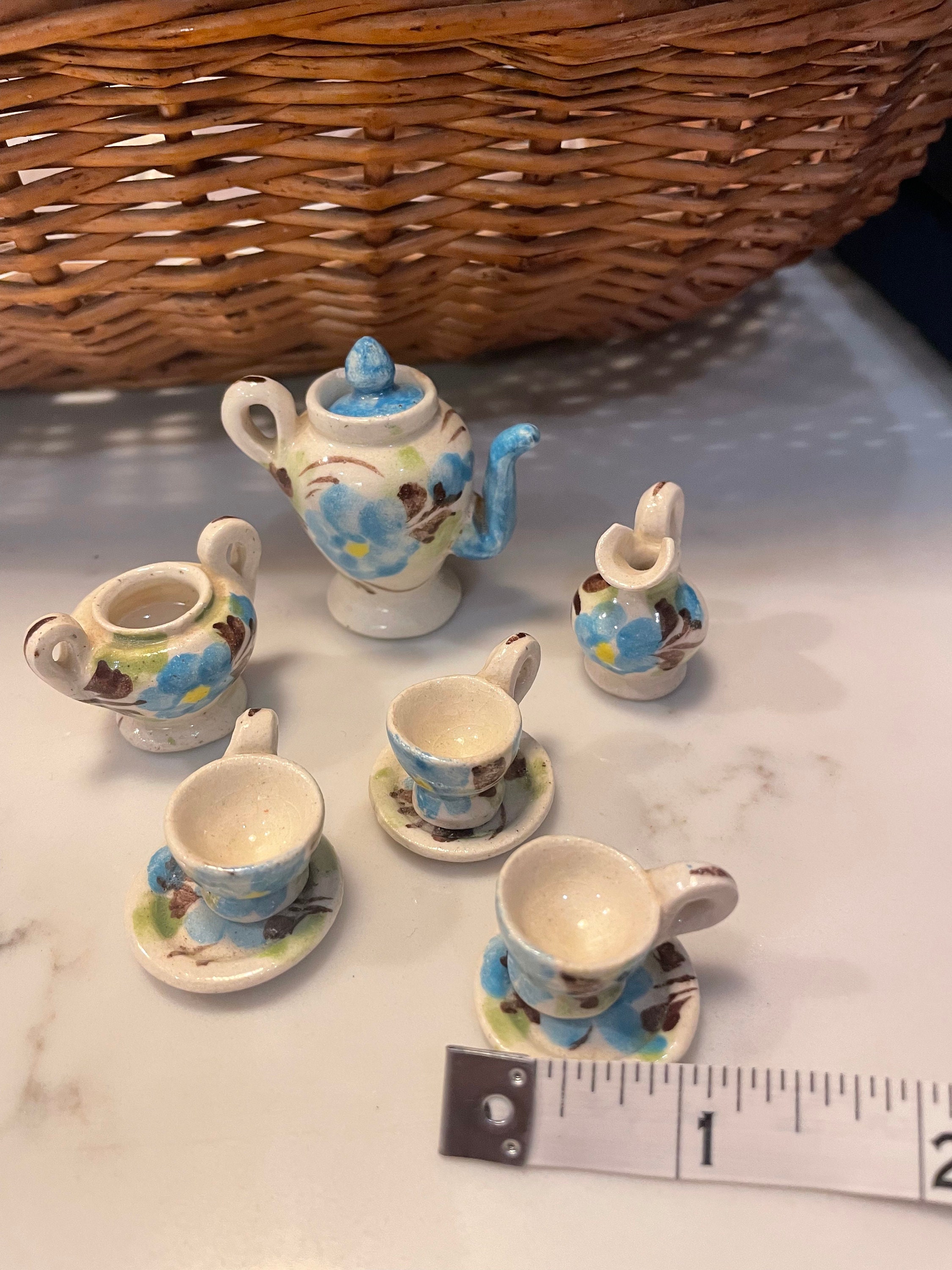 ミニチュアティーセットドールハウスの食器 - Etsy 日本