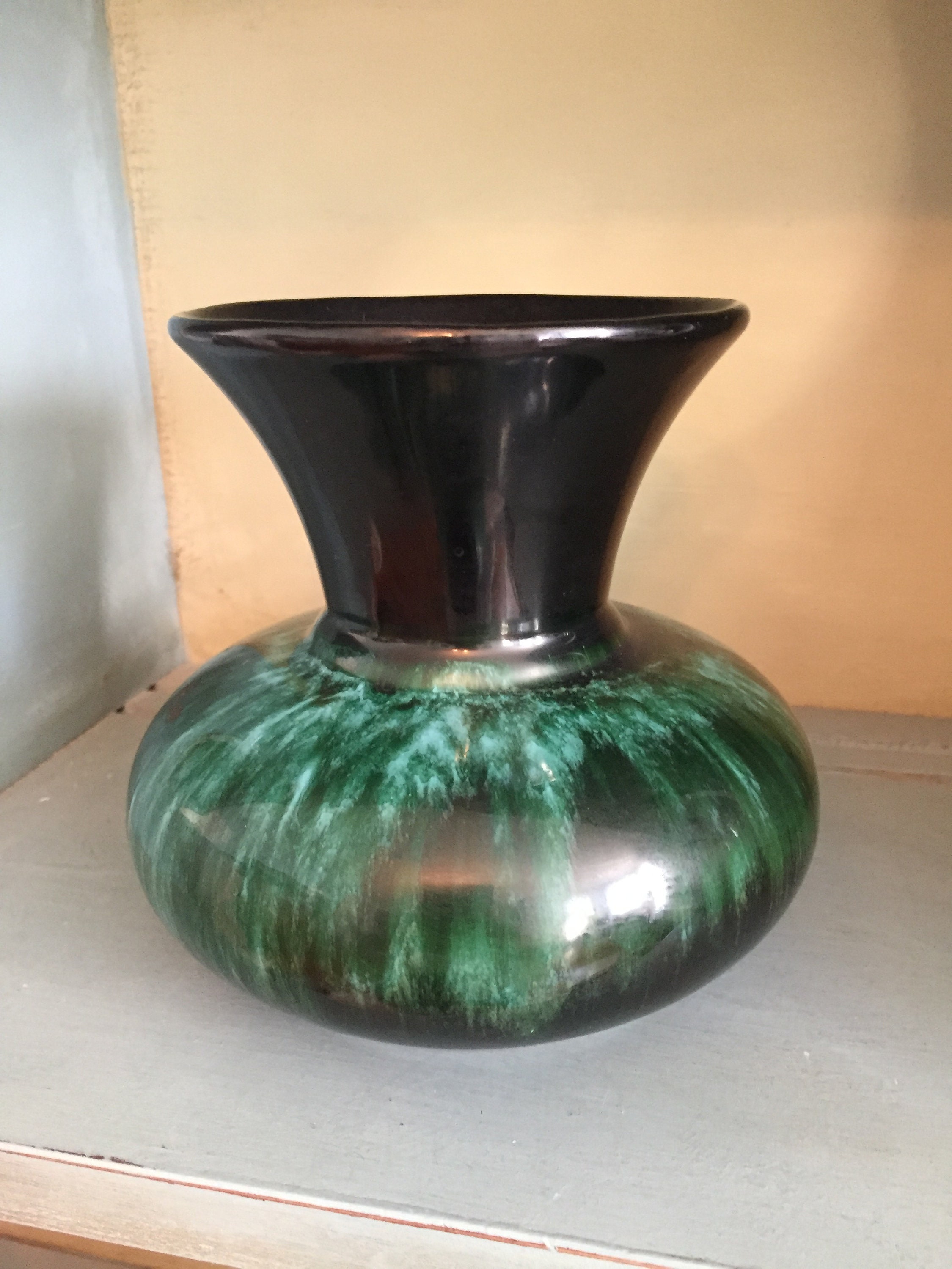 Vintage Blue Mountain Pottery Vase With Original Sticker - Etsy