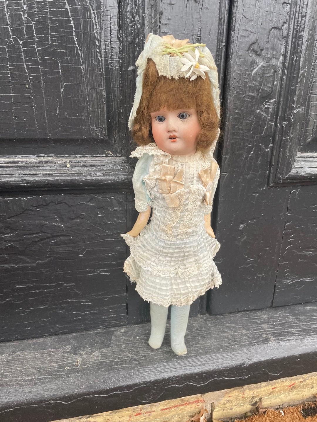 Antique Doll French /german Porcelain Head Rare and Early in