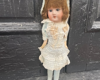 Antique Doll French /german Porcelain Head Rare and Early in