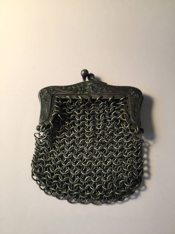 antique chainmail coin purse