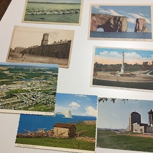 Vintage Postcards Newfoundland St John’s Woking Barracks WW2 Quebec  group of seven cards