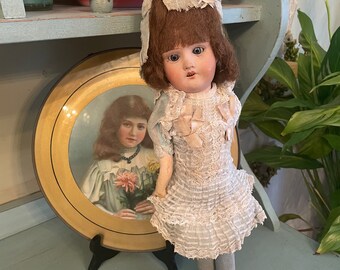 Antique Doll French /german Porcelain Head Rare and Early in