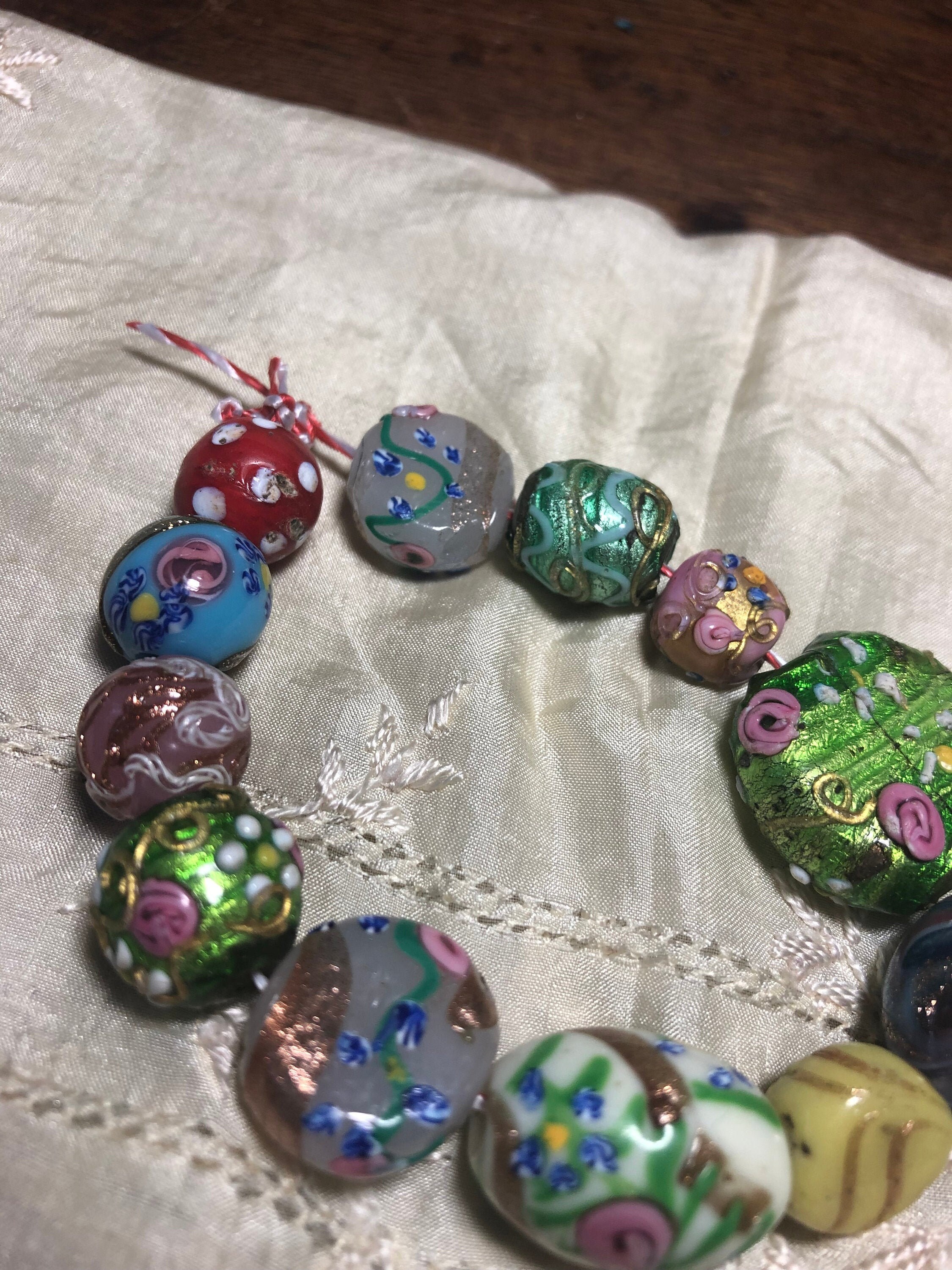 Antique beads. Samples of many beautiful Etsy