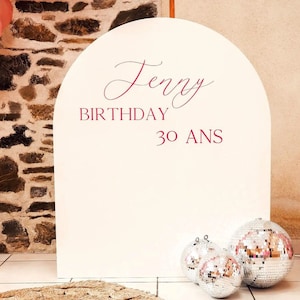 Stickers personnalisés pour panneau anniversaire image 1