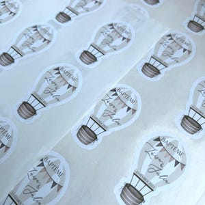 étiquettes autocollantes baptême