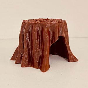 Reptile / Spider Stump Hide - Brown Cave for Geckos, Lizard & Spiders
