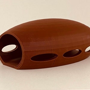 Reptile / Spider Cave “Space Cocoon” - Brown Hide for Geckos, Lizard & Spiders