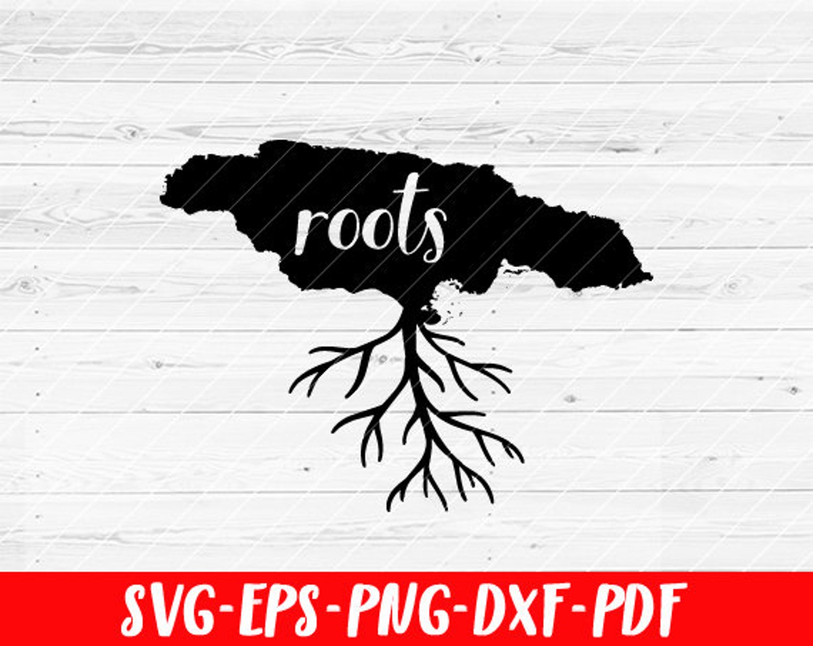 Jamaica Roots SVG File Home Native Map Vector SVG Design for Etsy