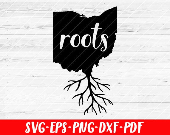 Download Ohio Roots Svg File Home Native Map Vector Svg Design For Etsy