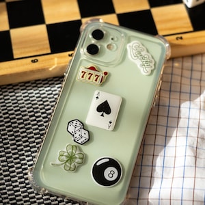 Lucky 3D Sticker Sheet – Adesivi epossidici gonfi ed estetici per laptop, telefono, Kindle e altro