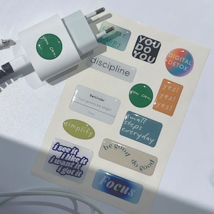 Adesivos 3D Presente para namorado Afirmação Laptop Planer Adesivos Vinil Adesivos Estéticos Epóxi Adesivos