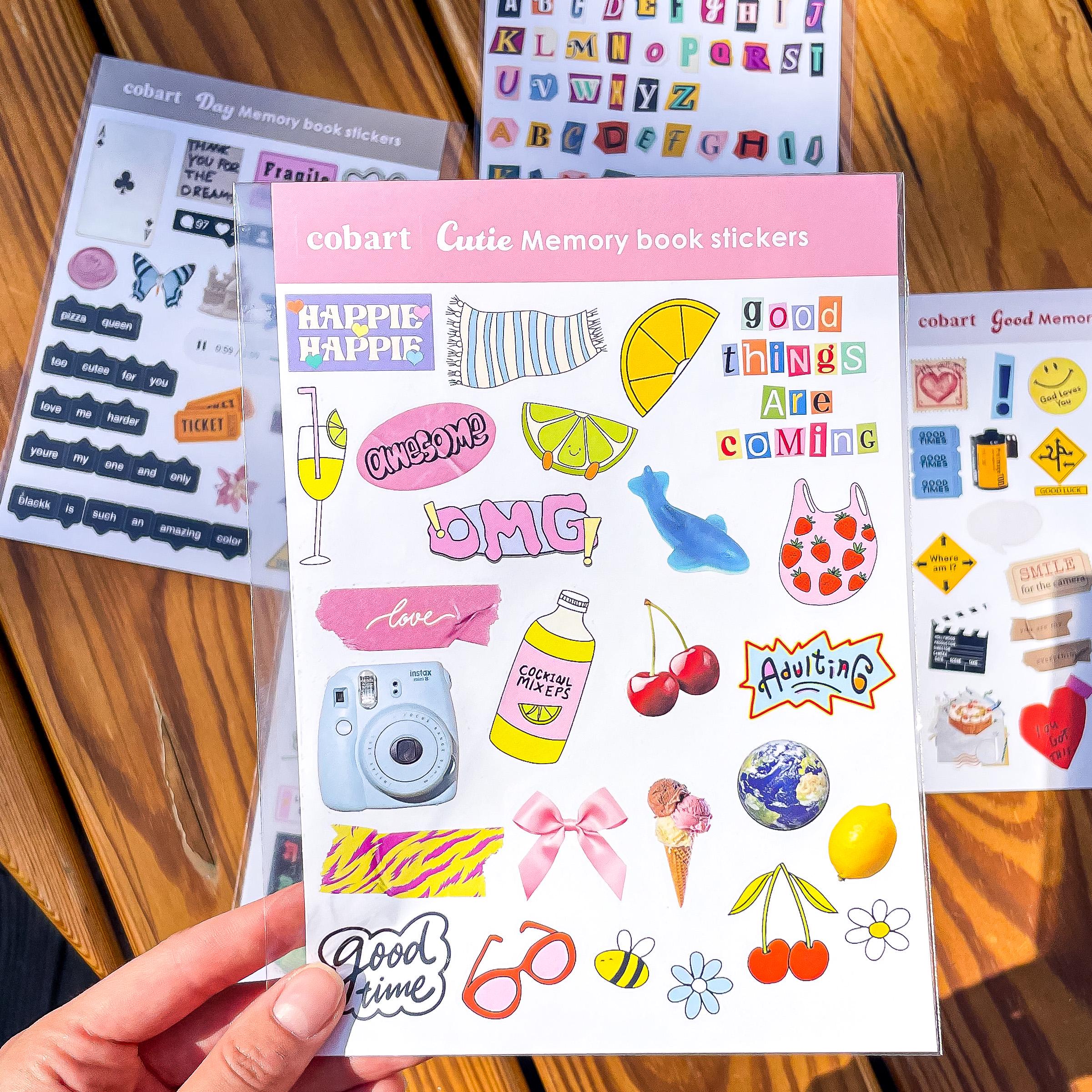5 Sheets of Scrapbook Stickers for Journaling and Albums - Etsy