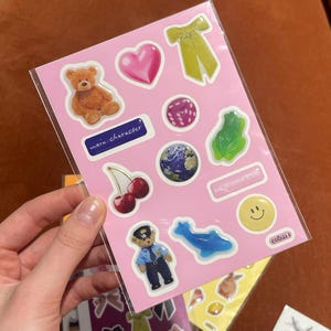 Autocollants esthétiques 3D mignons – Autocollant de réfrigérateur en époxy gonflé et adorable pour ordinateurs portables, téléphones