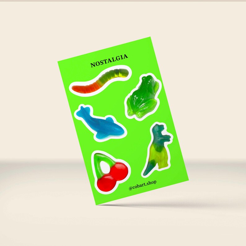 3D Gummy Candy Stickers, Puffy Epoxy Decals - Etsy