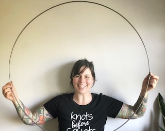 Extra Large Metal Hoop/XL Round Metal Frame/ Macrame Supplies/XL Dreamcatcher hoop/Circular Loom/Craft Supplies/Big Ass Hoop