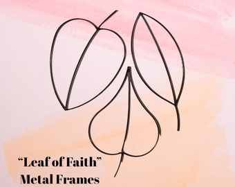 Metal Leaf Frames / Leaf Forms / Macrame Leaves / Leaf Shaped Looms / Woven Leaves / Crafting Frames / Nursery Wall / Fall Leaf Decor