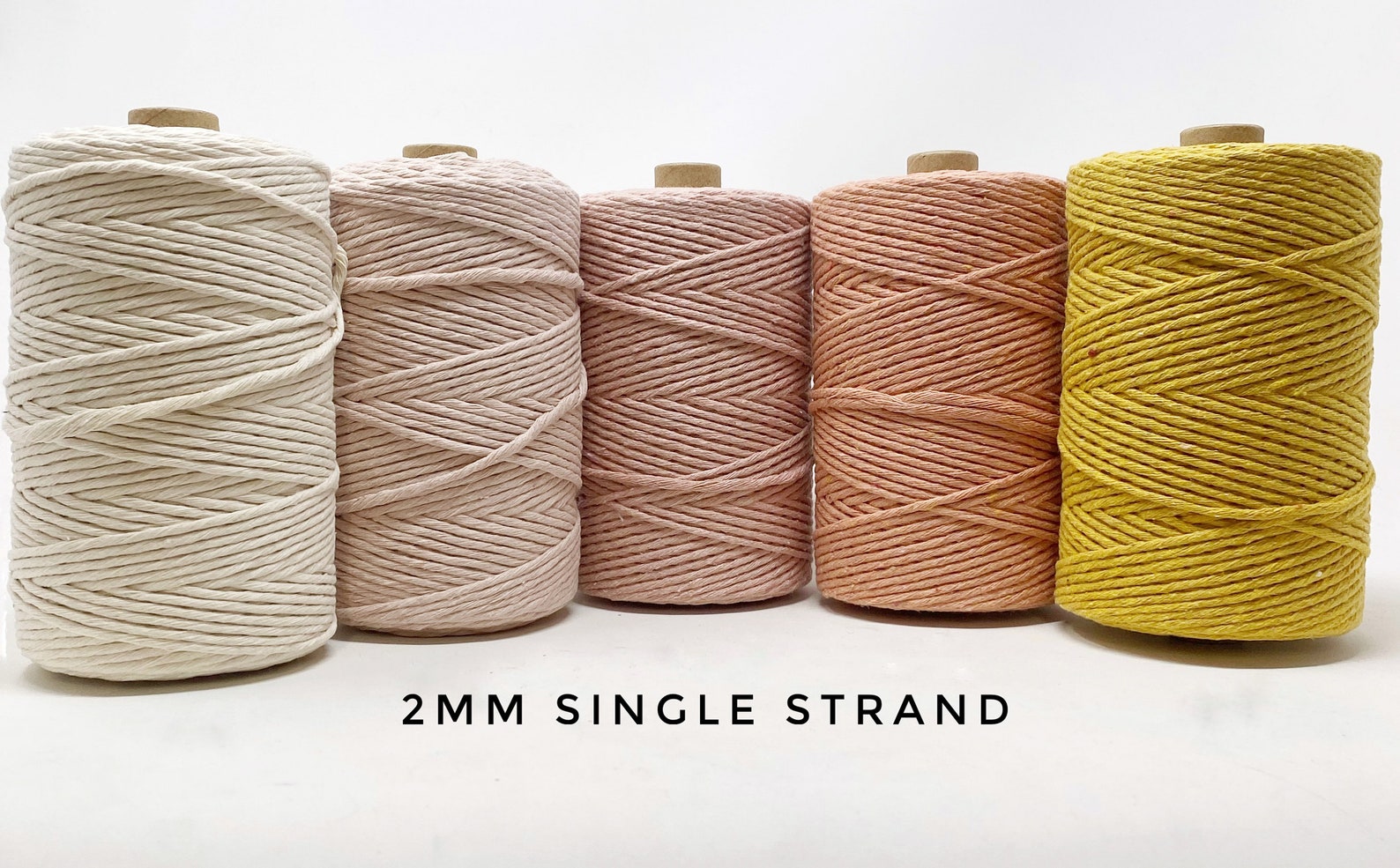 2mm Macrame String/1000 ft Coloured Macrame Cord/Soft Cotton Etsy