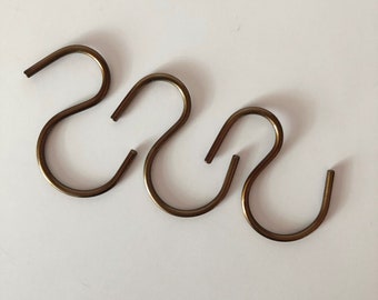 Copper S Hooks: Macrame Rack Display Hooks, Metal Craft Supplies