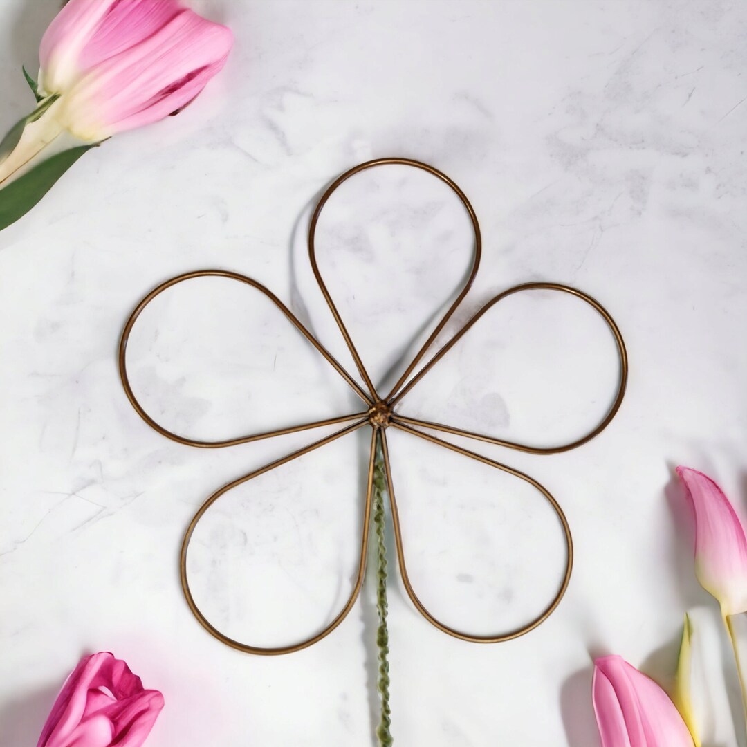 Flower Frame / Flower Wall Hanging / Flower Loom / Metal Flower ...