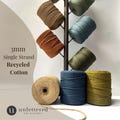 3mm Recycled Macrame String/1000 ft Coloured Macrame Cord/Soft Cotton Rope/100% Recycled Cotton/DIY Macrame Leaves feathers wristlets