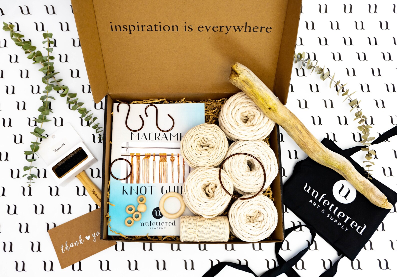 Macrame Beginner Kit: DIY Crafting Box With Cotton Rope - Etsy
