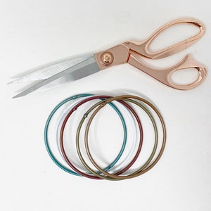 3” Metal Hoops / Sturdy Macrame Plant Hanger Rings / Copper Rings / Dreamcatcher Hoops / Metal Rings / Crafting Rings / DIY Ornaments