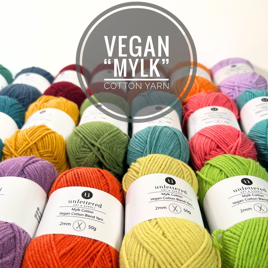 Vegan mylk Cotton Yarn Etsy