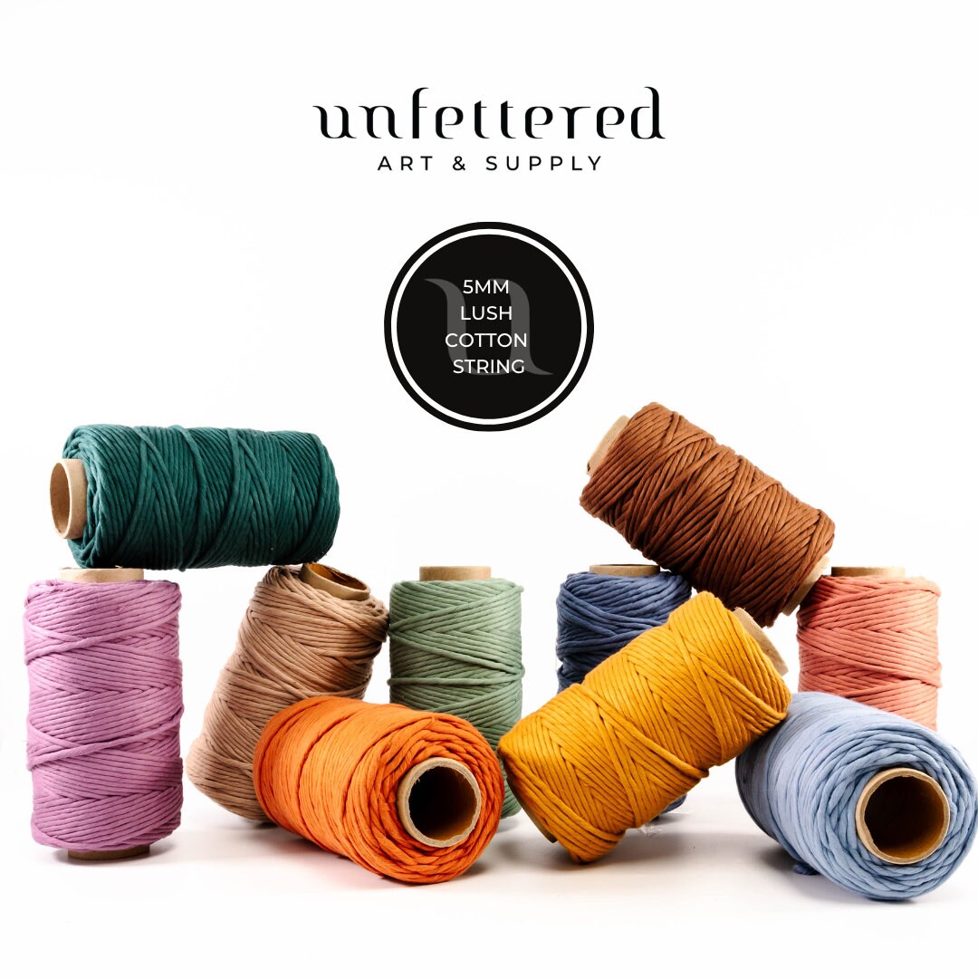 5mm Lush Cotton String / Premium Smooth Macrame Cotton / Luxe Macrame ...