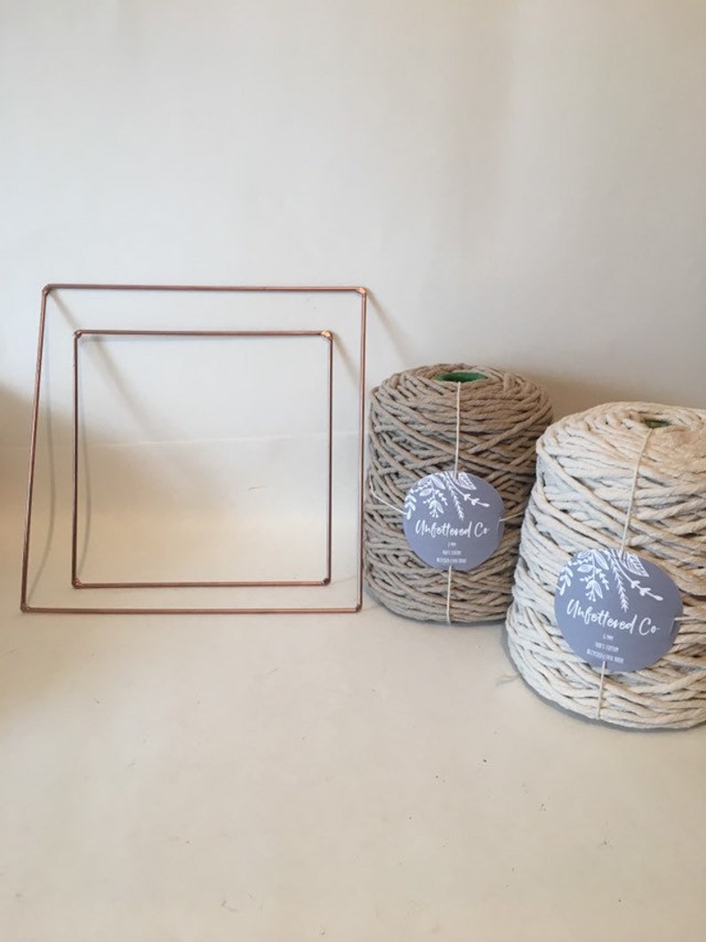 Copper Coloured Square Frames Macrame SuppliesDreamcatcher DiamondsDreamcatcher hoopsWeaving FramesGeometric ShapesGeometric Macrame