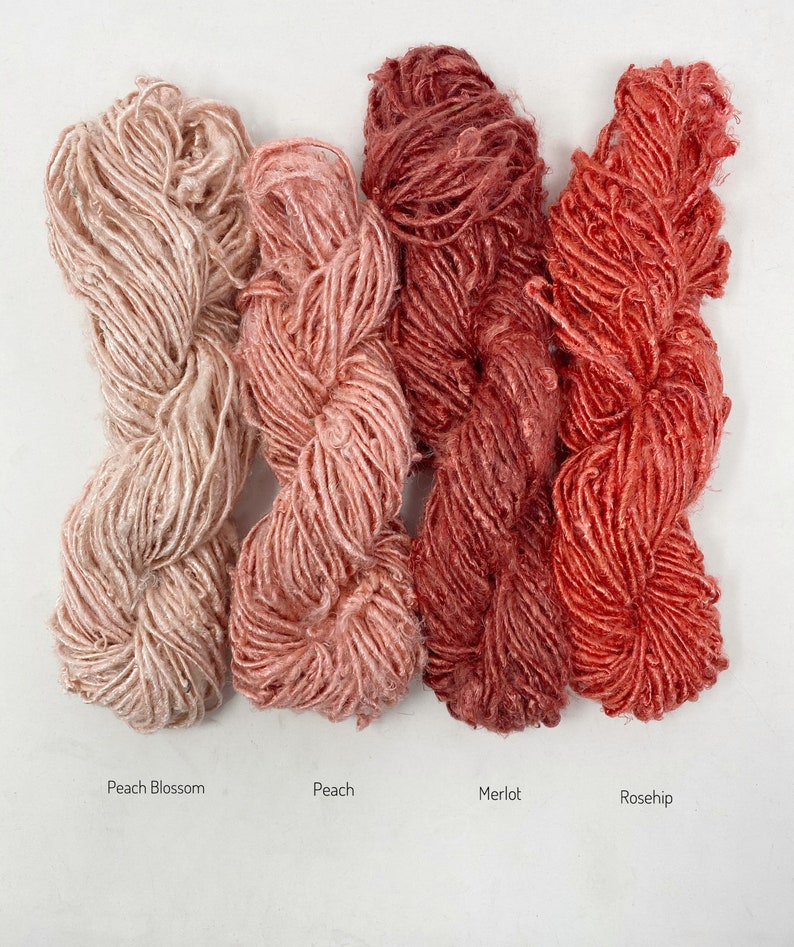 Vegan Banana Silk Yarn / Recycled Yarn / Banana Silk / Etsy