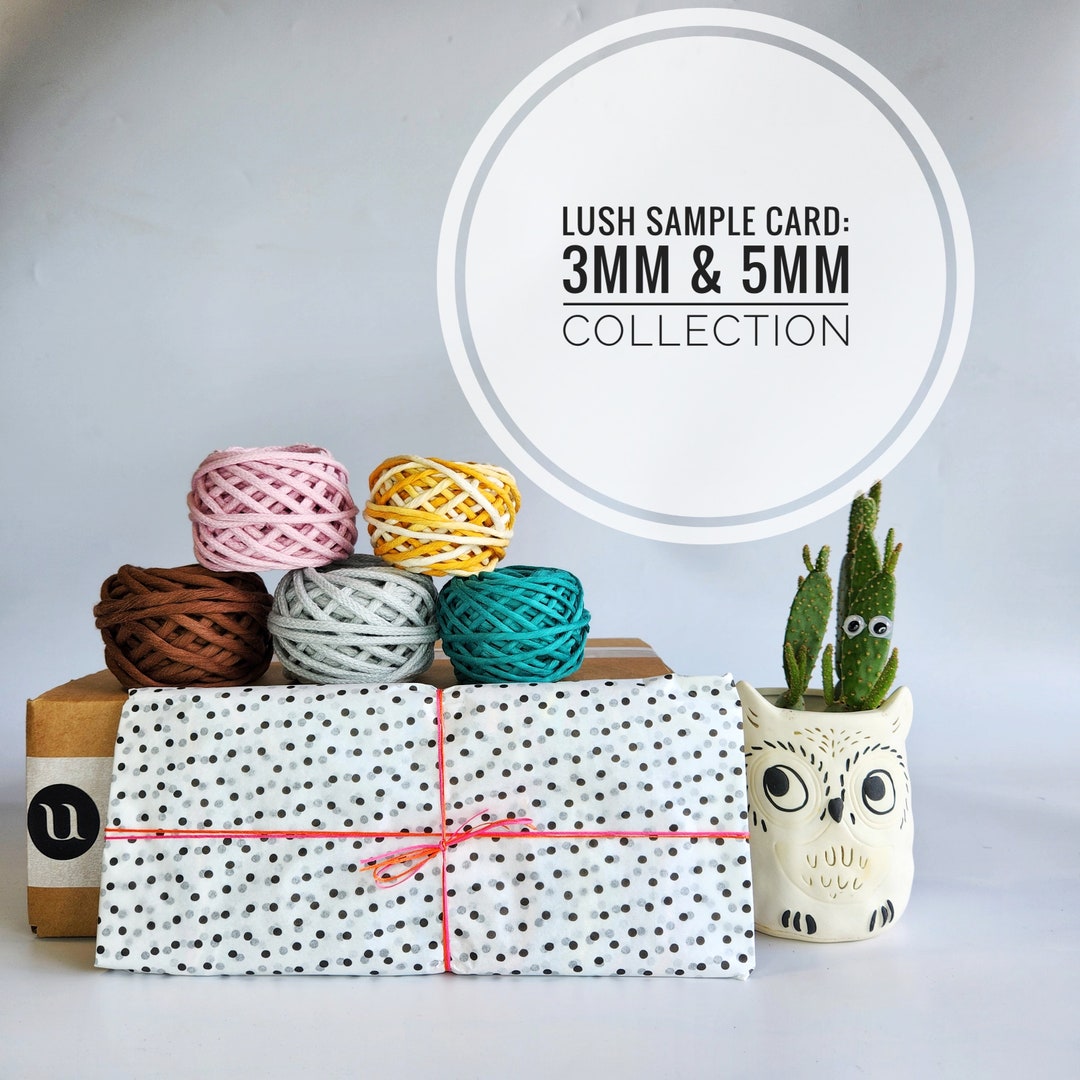 Sample Card and SAMPLE SIZE KIT / Colour Swatch / Lush Cotton Rope and ...