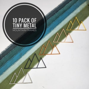 Tiny Mountain Frames / Mountain Range Ornament / Mini Mountain Loom /  DIY Decoration / Mountain Macrame Hanging / Landscape Charm