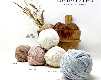 Recycled Silk Chiffon Ribbon Balls