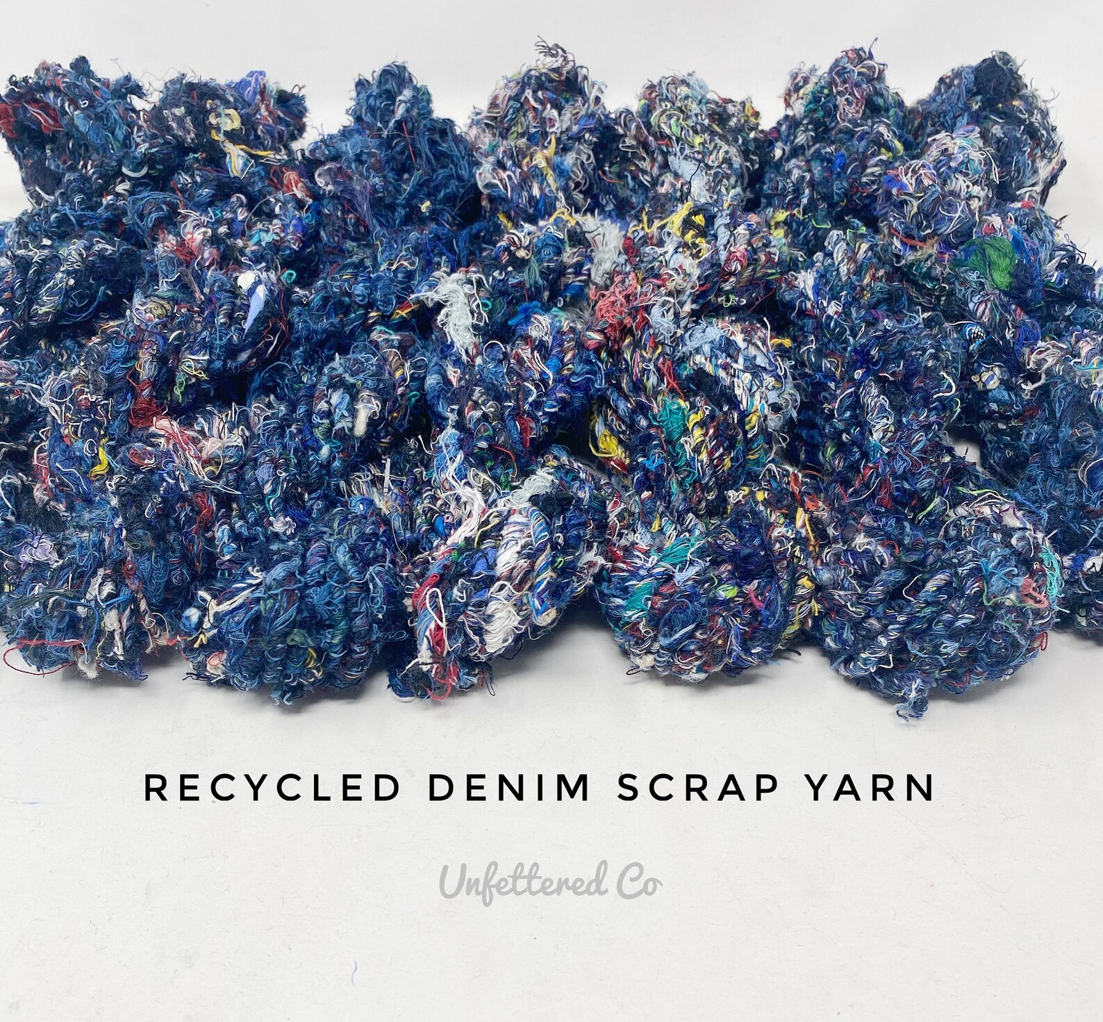 Recycled Denim Yarn/ Recycled Denim Ribbon/ Corespun Denim Etsy