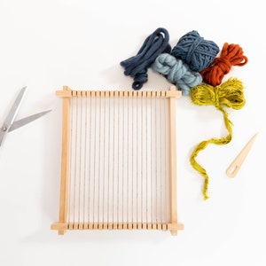 Adjustable Cedar Wooden Loom: Weaving Starter Loom