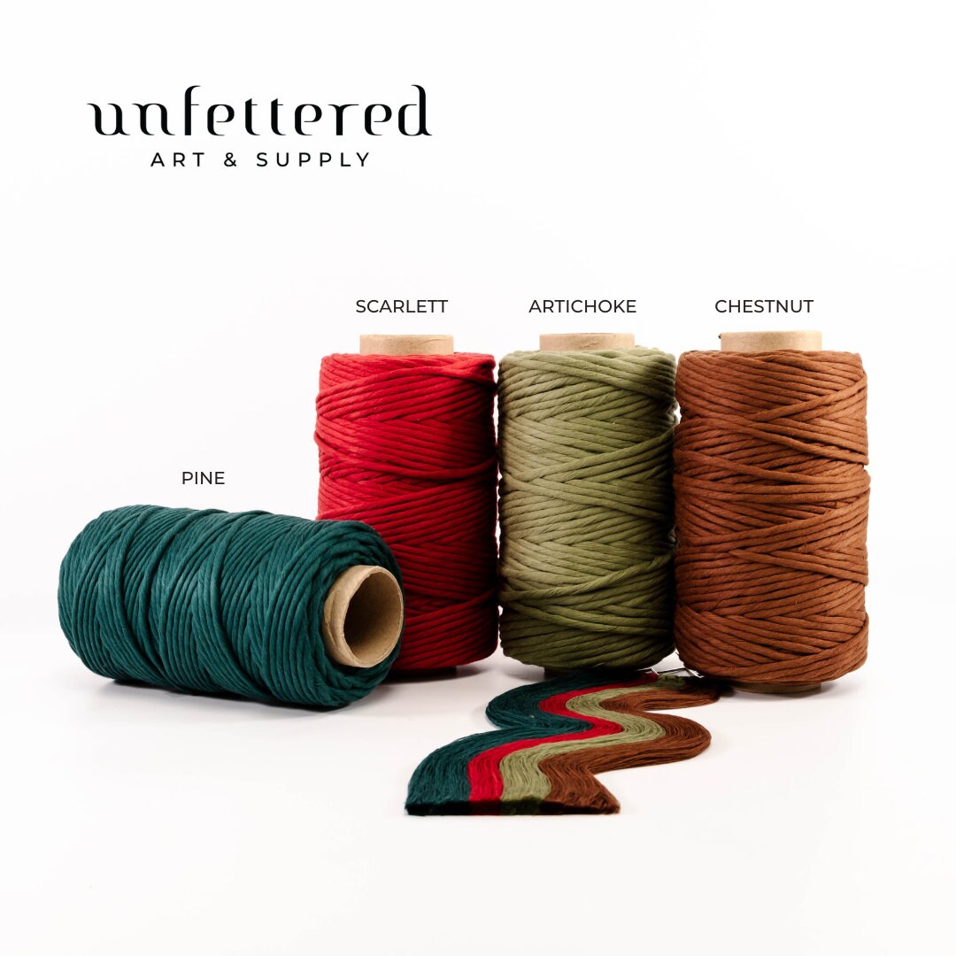 20mm 3ply Recycled Cotton Cord - Unfettered Art & Supply