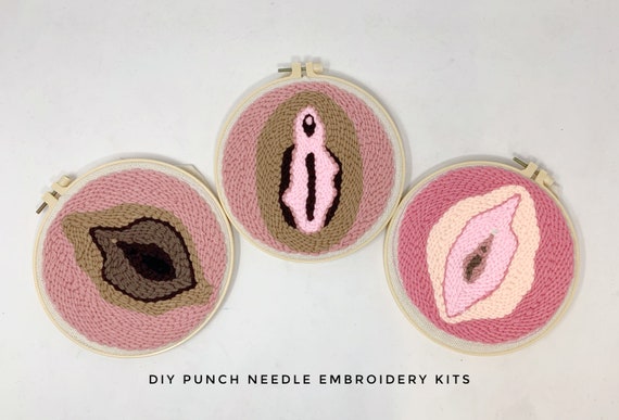 Build-a-vag Needle Punch Kit / Yoni Embroidery Kit / Vulva Needle Punch /  DIY Crafts / Stocking Stuffer / Hostess Gifts / Feminist Gift -  Norway