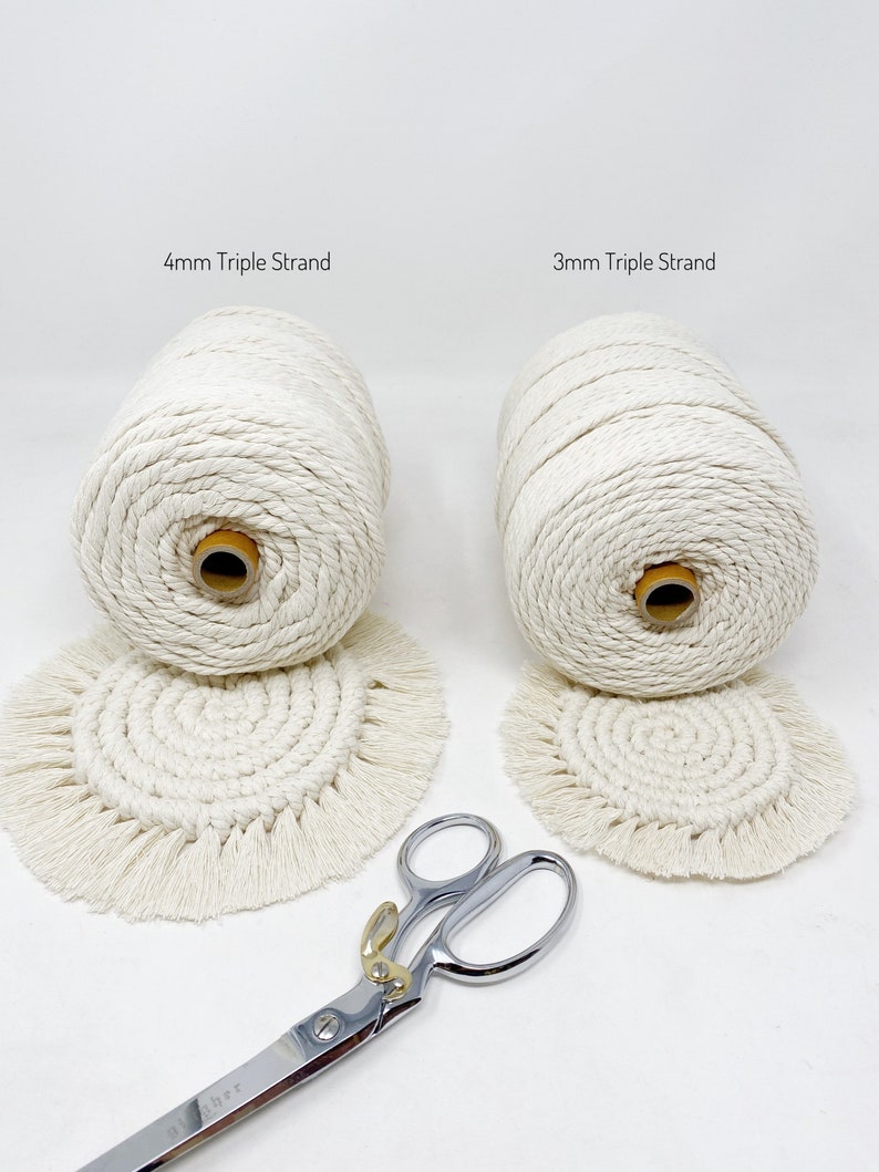 Natural Recycled Cotton Rope and String/100 Recycled Cotton Etsy