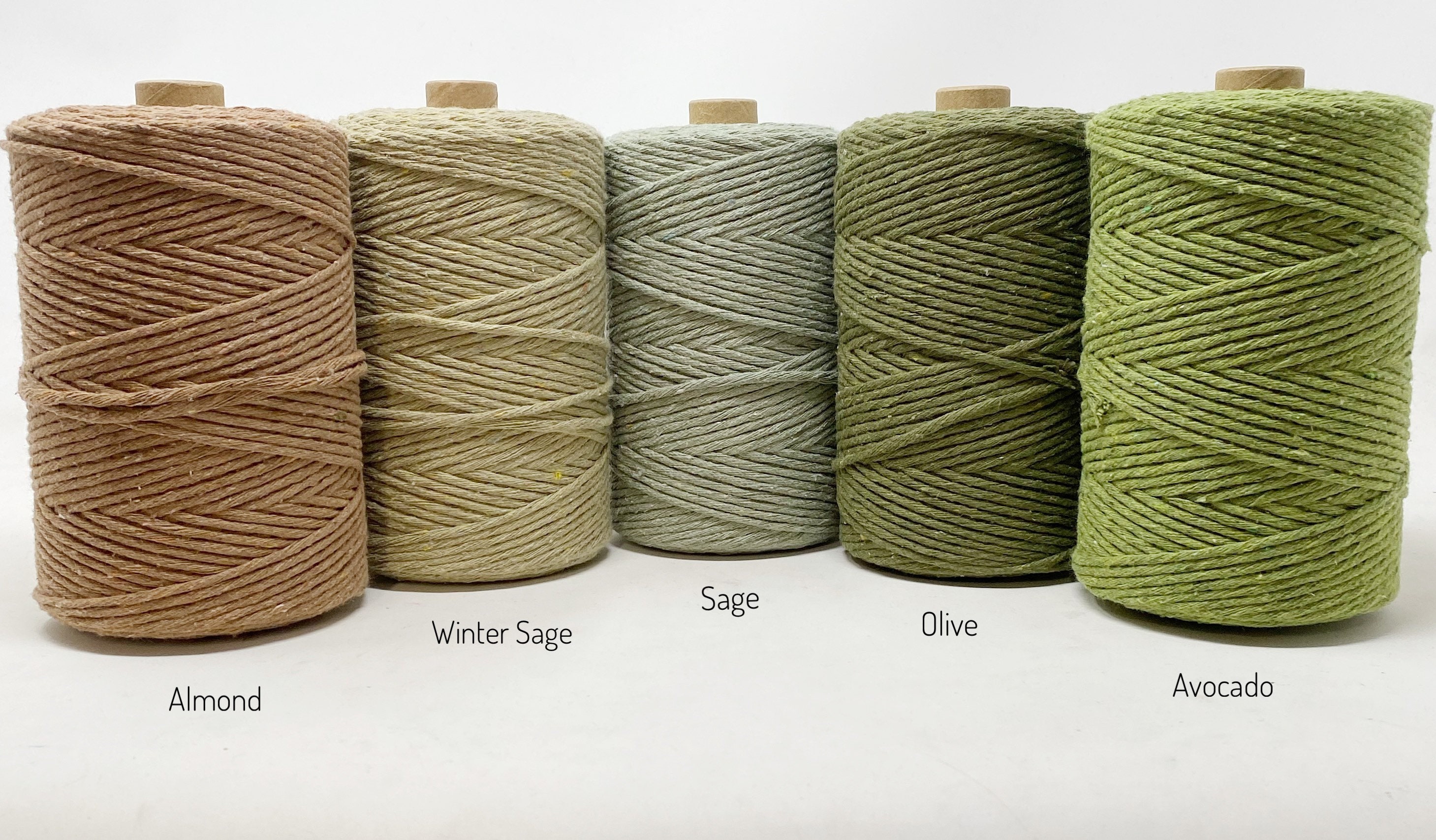 2mm Macrame String/1000 ft Coloured Macrame Cord/Soft Cotton Etsy