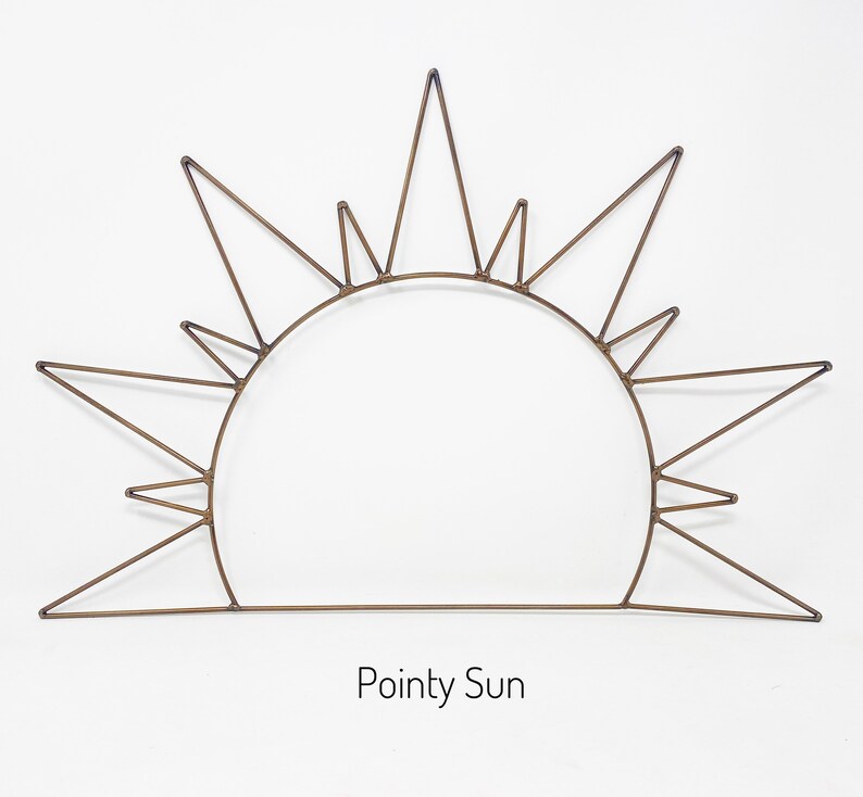 Metal Sun /copper Coloured Sun Frame/macrame/suncatcher Etsy