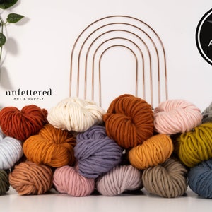 Art Yarn / Merino Wool / 100% Merino Yarn / Finger Roving / Super Chunky Yarn / Weaving Supplies / Fiber Art DIY