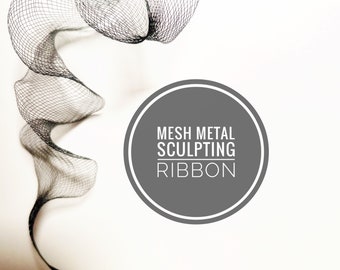 Mesh Metal Sculpting Ribbon / Metallic Expandable Wire Ribbon / Knitted Mesh Wire / Creative Modelling Wire Ribbon