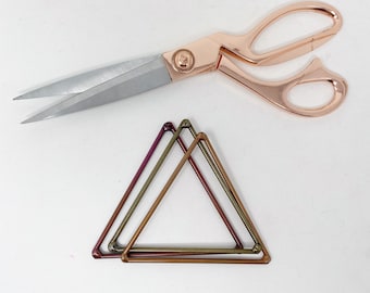 Mini Triangle Frames / Triangle Ornament / Mini Triangle Looms / DIY Holiday Ornament / Macrame Supplies / Mini Weaving Looms / Triangle