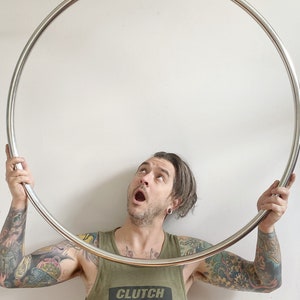 Big Thicc Hoop / Giant Metal Hoop / Steel Ring / Stainless Steel Ring / Massive Strong Hoop / Macrame Hanging Chair Hoop