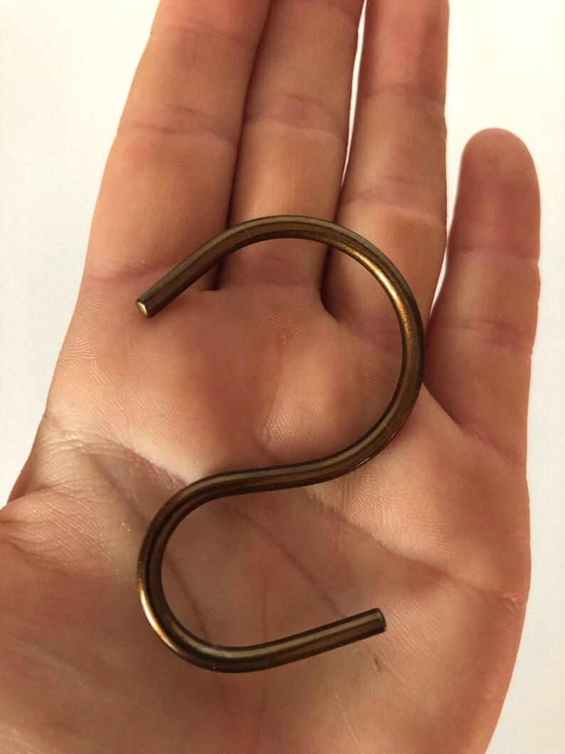 Copper Coloured S Hook/macrame Supplies/copper Hooks/metal Etsy
