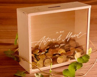 Individual money box for your wedding favorite box