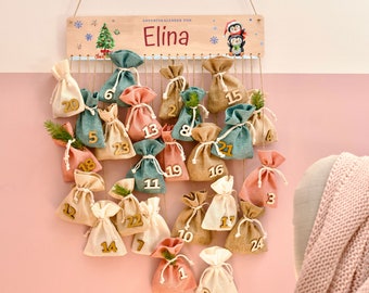 Personalized Advent calendar to fill with names for children